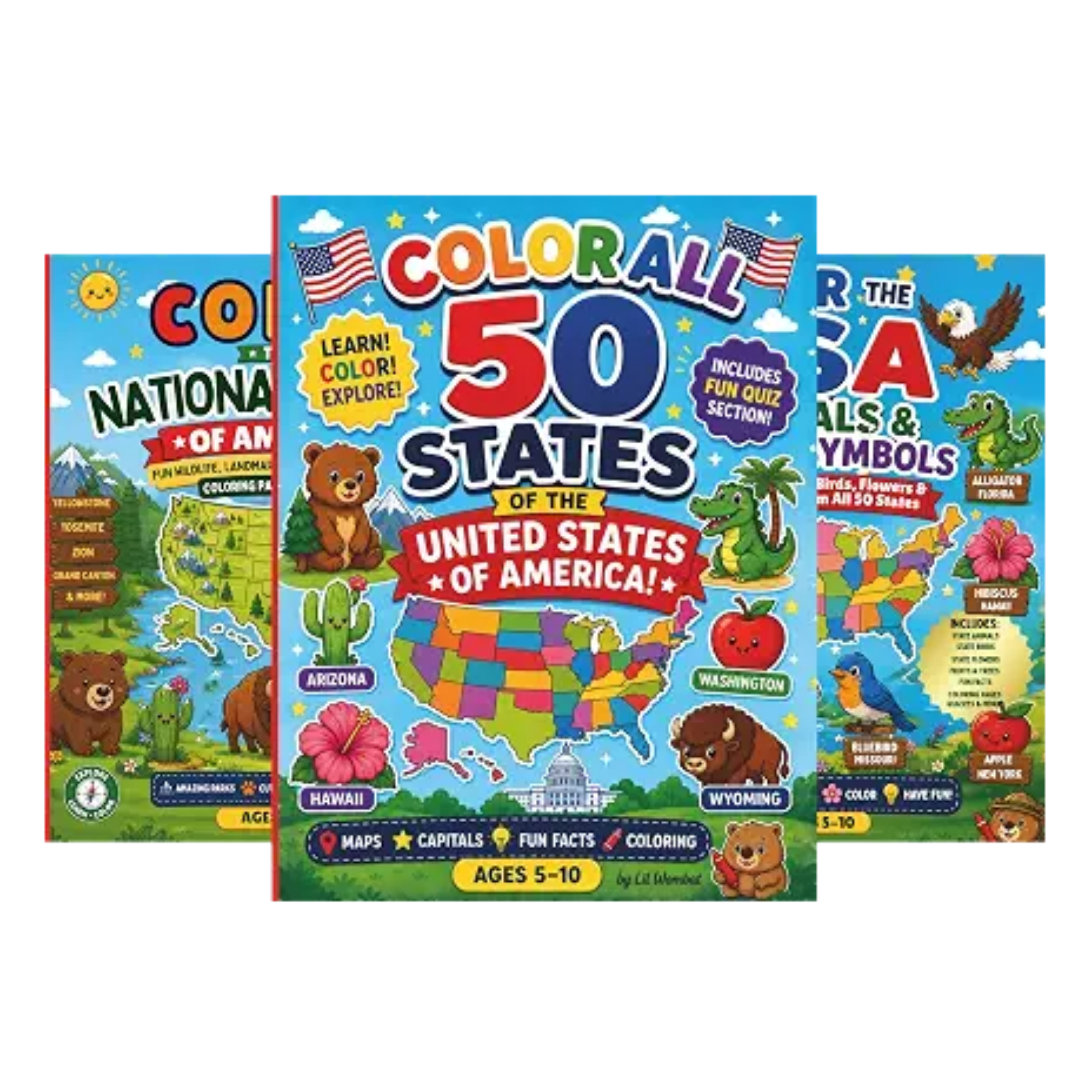 Little USA Explorers coloring book series